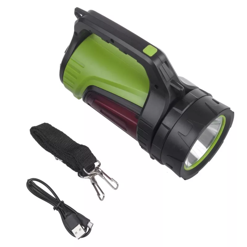 Lanterna MACLEAN MCE345 LED 3 em 1 com função de powerbank, 5 W XM-L-T6, branco frio 6500K, 3×18650 3,7 V 4500 mAh