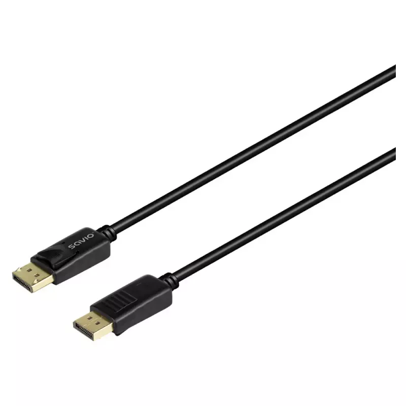 Cabo DisplayPort SAVIO CL-205 v1.4 2m — DisplayPort 1.4, 2 metros