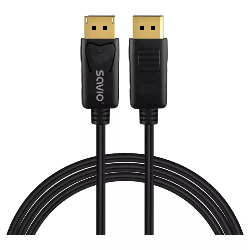 Cabo DisplayPort SAVIO CL-205 v1.4 2m — DisplayPort 1.4, 2 metros