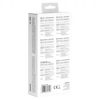 Cabo USB-C para DisplayPort SAVIO CL-208 (DisplayPort 1.2, 2 m)