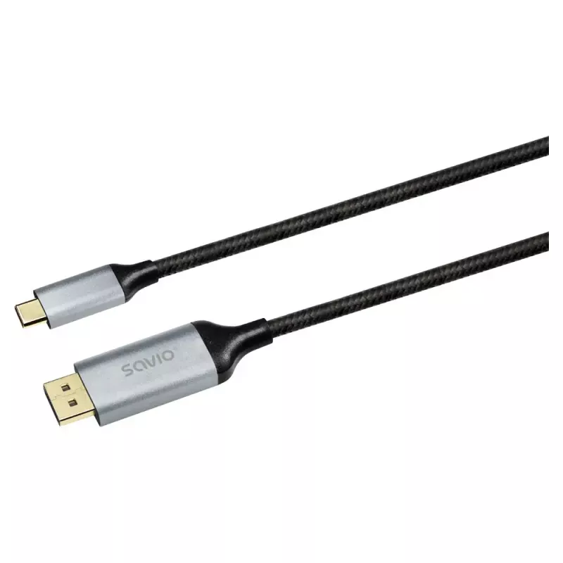 Cabo USB-C para DisplayPort SAVIO CL-208 (DisplayPort 1.2, 2 m)