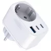 Carregador 3MK Charger Comfort GaN 30W branco – fonte de alimentação USB, saída GaN 30W
