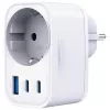 Carregador 3MK Charger Comfort GaN 30W branco – fonte de alimentação USB, saída GaN 30W
