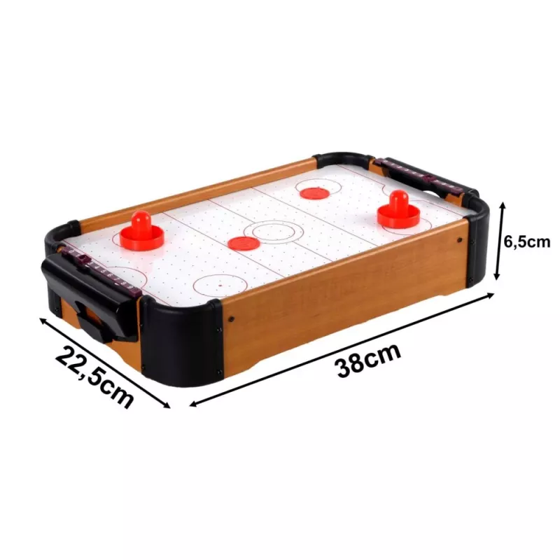 Mesa de air hockey Extralink Kids para crianças em madeira