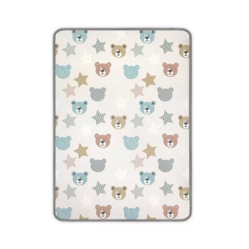Tapete de espuma enrolado ursos de peluche e estrada pastel