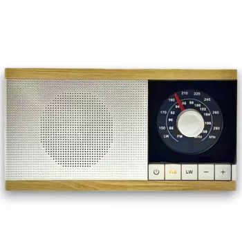 Rádio Krystyna caixa de madeira