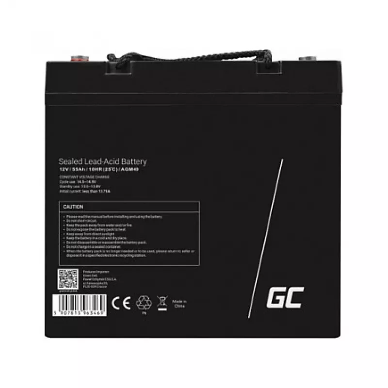 Bateria AGM Green Cell AGM49 55 Ah 12 V Marine Leisure