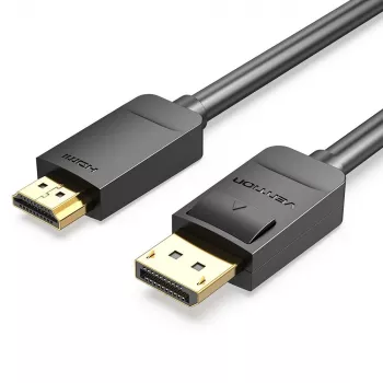 Cabo DP para HDMI 2M/SCHWARZ Hadbh Vention
