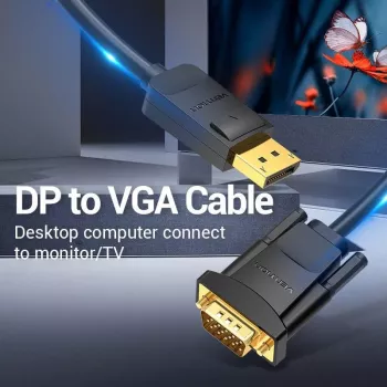 Cabo DP para VGA 2M/SCHWARZ Hblbh Vention