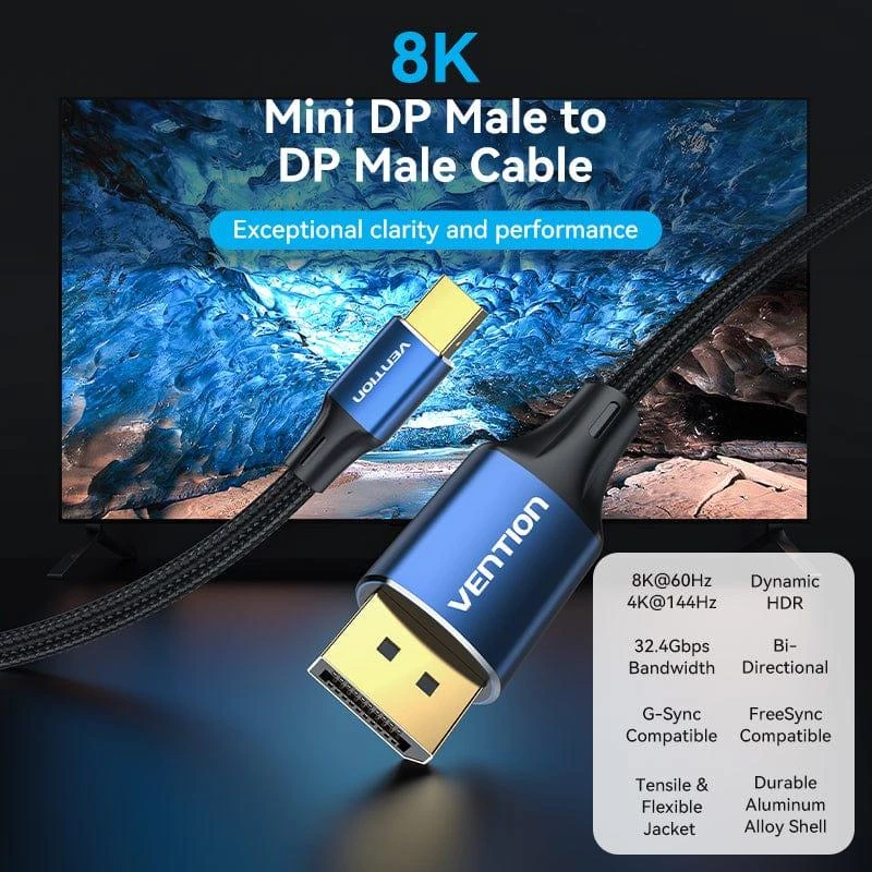 Cabo Mini DP para DP 2M/BLAU Hcflh Vention