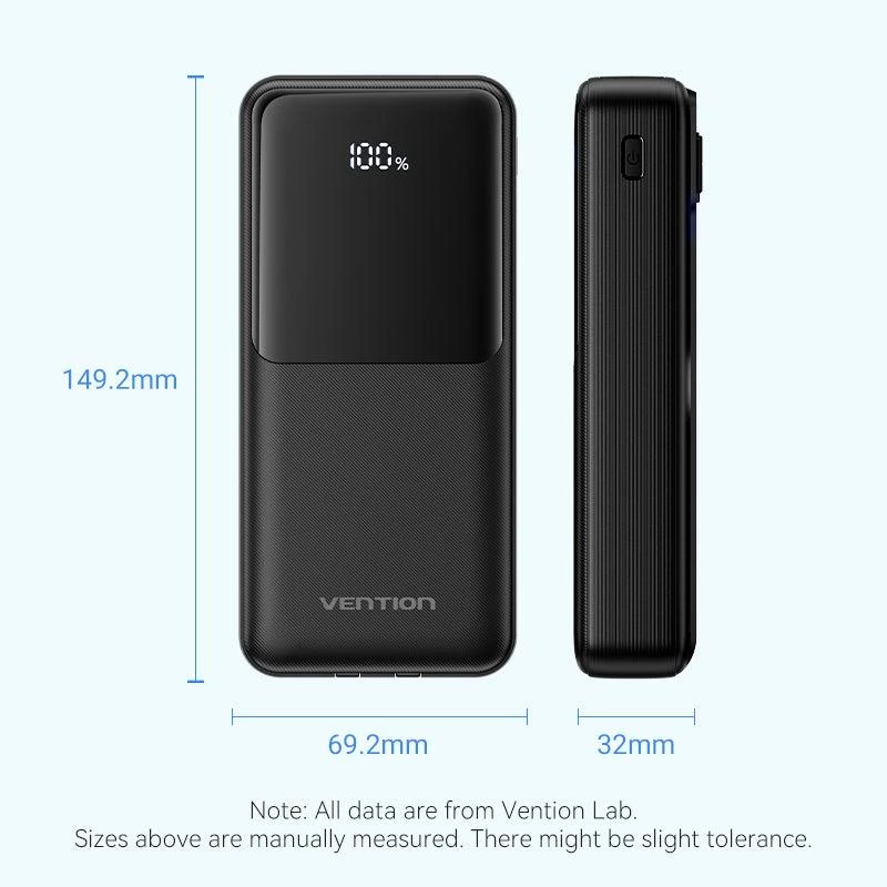 Power bank USB 20000MAH 22.5W/BRANCO FHPW0 Vention