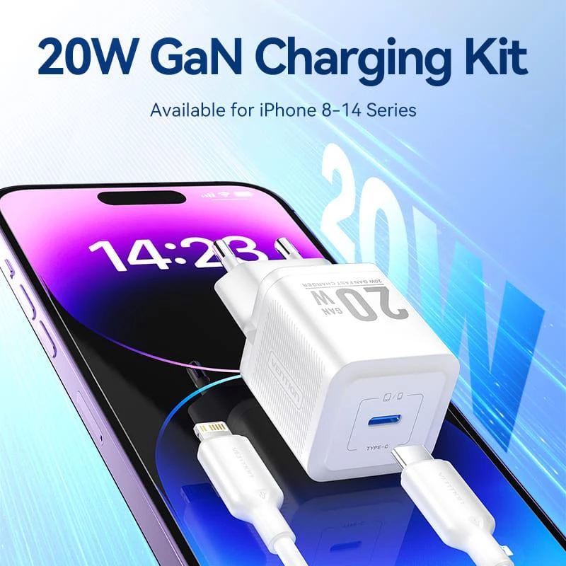 Carregador de rede USB-C 20 W TZ-FEPW0-EU-02 Vention