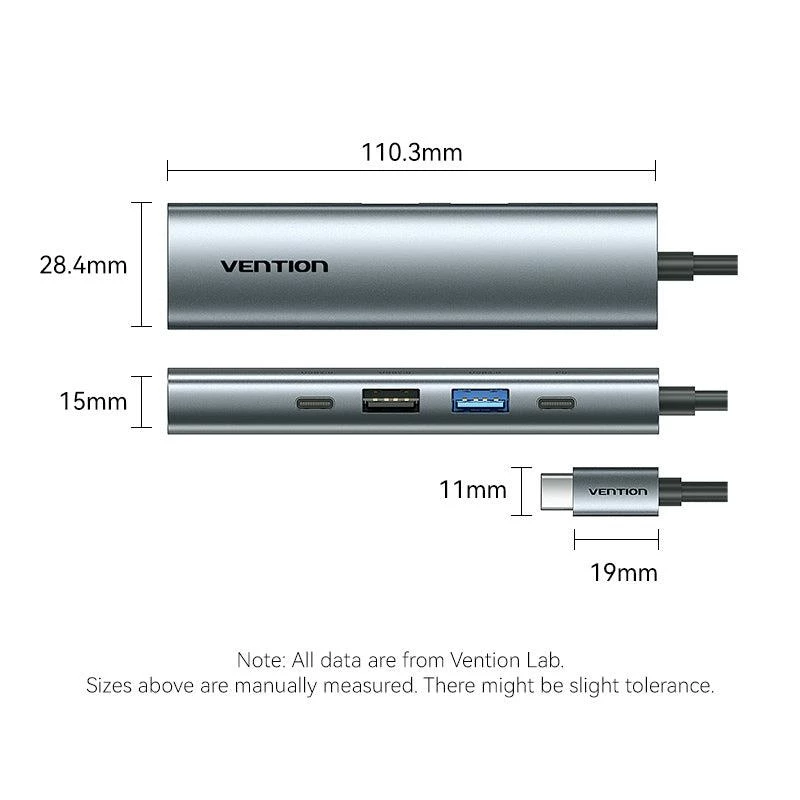 Acessório para portátil Docking STATION/0.15M Tglhb Vention
