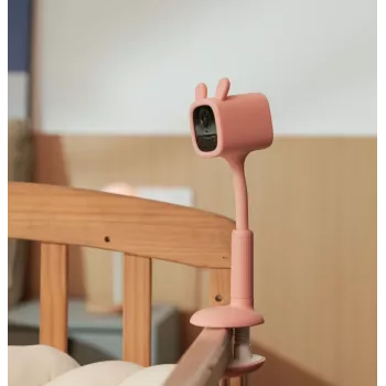 EZVIZ BM1 Rabit Monitor de bebé inteligente HD com bateria, magnético, para interior, com fixação por parafusos Rosa
