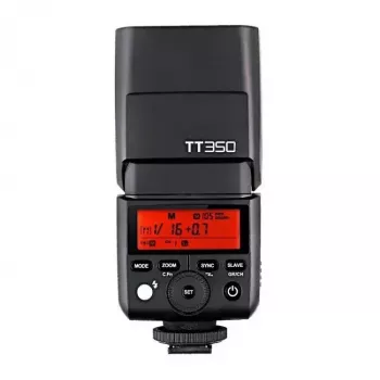 Flash compacto Godox TT350P tempo de reciclagem 2,2 s pilha AA