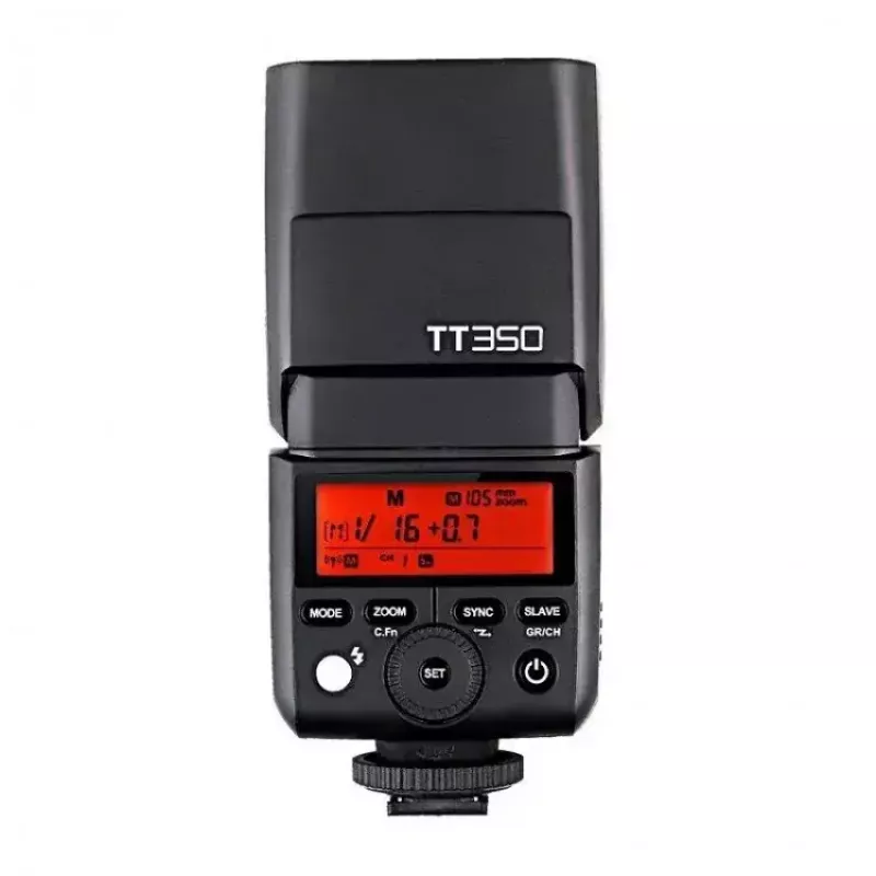 Flash compacto Godox TT350P tempo de reciclagem 2,2 s pilha AA