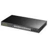 Switch Ethernet Gigabit L2 Gerido Cudy GS2008S2 com 8 portas RJ-45 10/100/1000 e 2 SFP, montagem em rack 1U, Preto