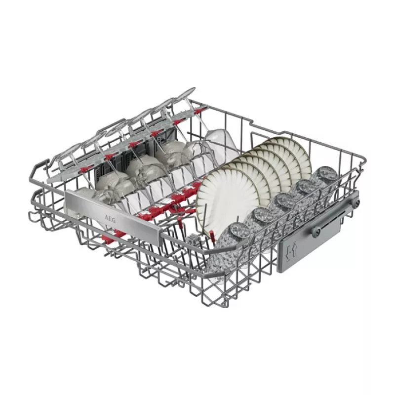 Máquina de lavar loiça de encastrar AEG GU8200A2SGM — 14 conjuntos, classe de eficiência energética A, 40 dB, 8,4 l/ciclo