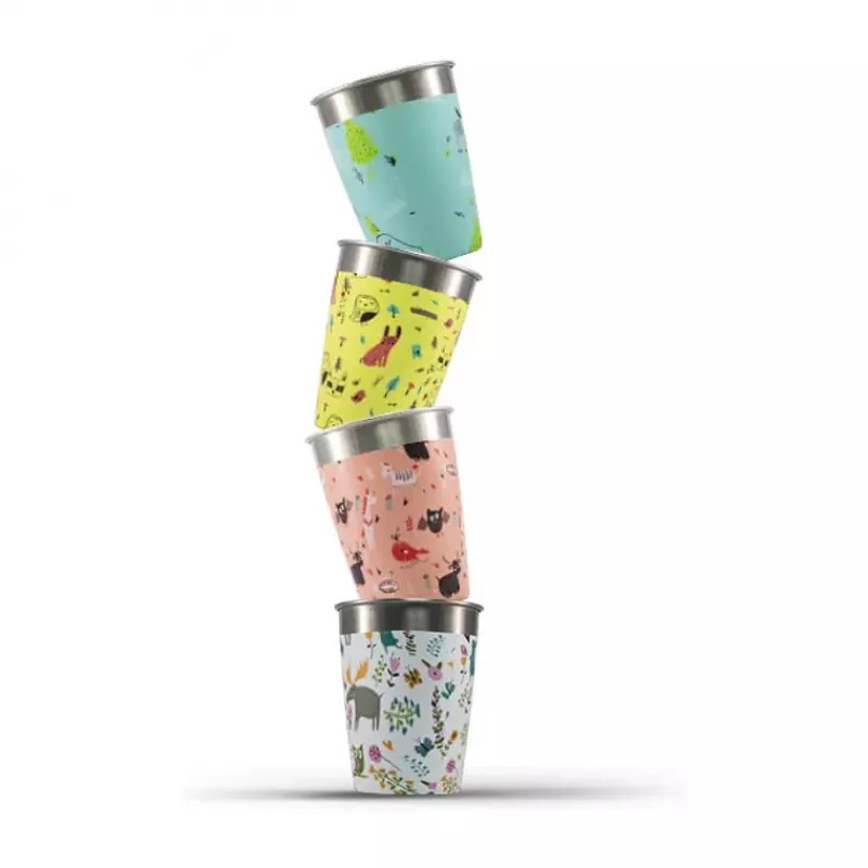 Conjunto de copos para criança Sigg 8973.60 Wildlife 0,35 L