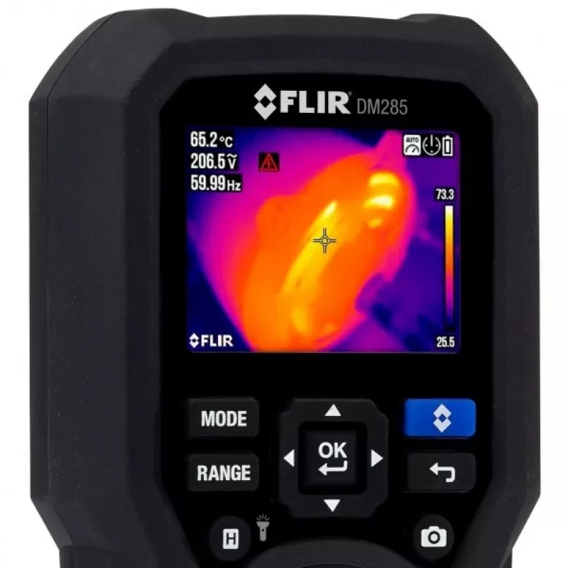 Câmara térmica FLIR DM 285-FK preta 160 x 120 píxeis ecrã integrado TFT