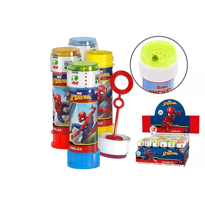 Bolhas de sabão 60 ml Spiderman expositor 36 unidades