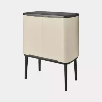 Balde de pedal Brabantia Bo Touch Bin 33 L 3 cestos bege largura 540 mm profundidade 312 mm altura 680 mm