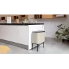Balde de pedal Brabantia Bo Touch Bin 33 L 3 cestos bege largura 540 mm profundidade 312 mm altura 680 mm