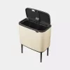 Balde de pedal Brabantia Bo Touch Bin 33 L 3 cestos bege largura 540 mm profundidade 312 mm altura 680 mm