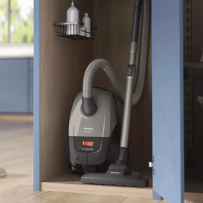 Aspirador de pó com saco Philips 2000 series XD2152/12 — 850 W, saco de 3 L, filtro HEPA, limpeza a seco