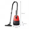 Aspirador vertical Philips 1000 Series XD1111/10, 800 W, limpeza a seco, saco de pó 3 L, HEPA, 77 dB