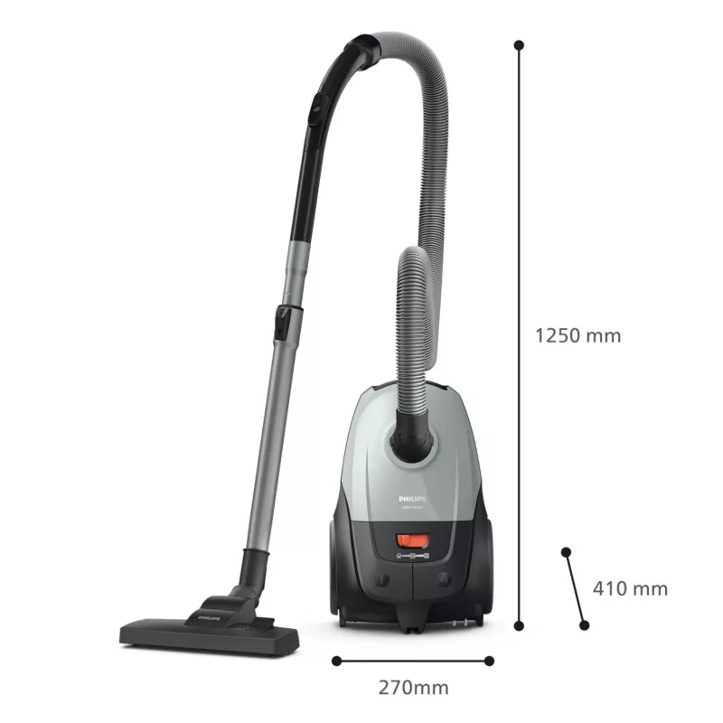 Aspirador vertical Philips XD2142/12 — 850 W, saco de pó 3 L, filtro HEPA, limpeza a seco