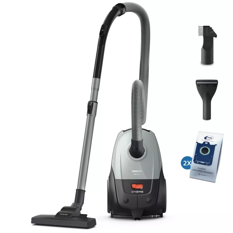 Aspirador vertical Philips XD2142/12 — 850 W, saco de pó 3 L, filtro HEPA, limpeza a seco