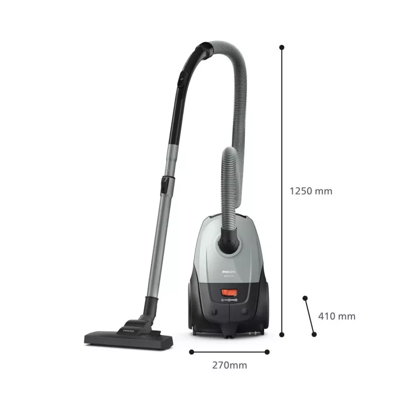 Aspirador vertical Philips XD2142/12 — 850 W, saco de pó 3 L, filtro HEPA, limpeza a seco