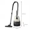 Aspirador | PHILIPS | potência de entrada 800 W | capacidade de pó 3 L | aspirador vertical | tipo de limpeza a seco | depósito de pó saco | cor preto/bege | XD1101/10