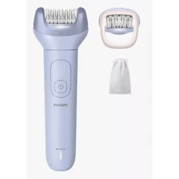 Depiladora Philips 8000 Series BRE708/00 — sem fios, molhado e seco, 32 pinças, 2 velocidades, azul