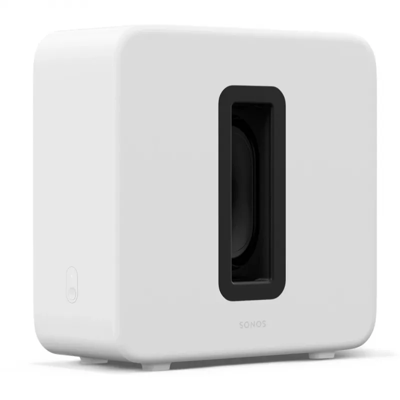 Subwoofer ativo Sonos Sub 4 – amplificador classe D, AC 110–240 V, 40,2 × 15,8 × 38,9 cm, preto ou branco
