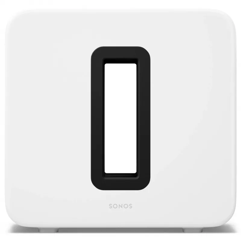 Subwoofer ativo Sonos Sub 4 – amplificador classe D, AC 110–240 V, 40,2 × 15,8 × 38,9 cm, preto ou branco