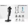 Aspirador vertical Samsung VS20C9554TK — bateria de iões de lítio, 580 W, sem saco 0,8 l, ciclone, preto