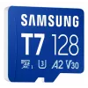Cartão de memória MicroSDXC Samsung T7 128 GB UHS-I U3 V30 170 MB/s azul