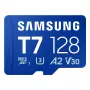 Cartão de memória MicroSDXC Samsung T7 128 GB UHS-I U3 V30 170 MB/s azul