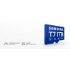 Cartão de memória MicroSDXC Samsung T7 256 GB UHS-I U3 V30 leitura 170 MB/s azul