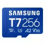 Cartão de memória MicroSDXC Samsung T7 256 GB UHS-I U3 V30 leitura 170 MB/s azul