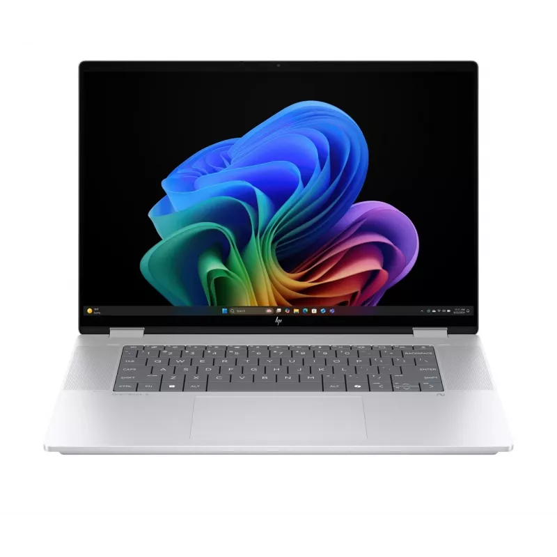 Portátil 2-em-1 HP OmniBook X Flip NG AI 16-as0003nw, ecrã tátil OLED 3K de 16 polegadas, 32GB RAM, 1TB SSD, Windows 11 Home, Ultra 7 258V, Glacier Silver