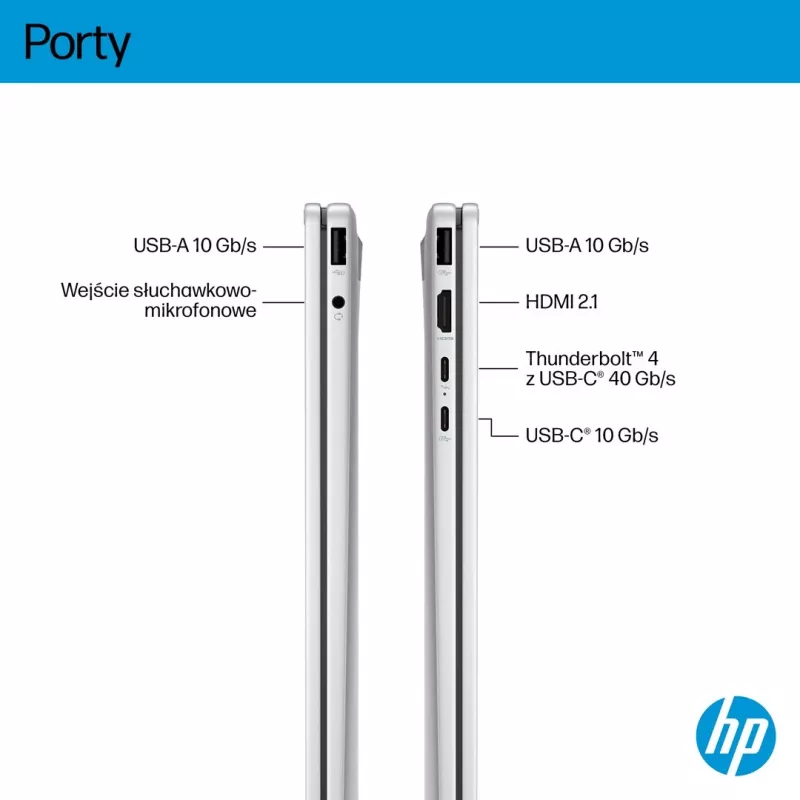 Portátil 2-em-1 HP OmniBook X Flip NG AI 16-as0003nw, ecrã tátil OLED 3K de 16 polegadas, 32GB RAM, 1TB SSD, Windows 11 Home, Ultra 7 258V, Glacier Silver