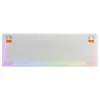 Teclado gaming mecânico Cherry K5 Pro TMR Compact 65% AZERTY RGB com fios USB laranja branco