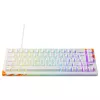 Teclado gaming mecânico Cherry K5 Pro TMR Compact — 65% QWERTY USB com fios, RGB, interruptor magnético, laranja/branco