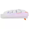Teclado gaming mecânico Cherry K5 Pro TMR Compact — 65% QWERTY USB com fios, RGB, interruptor magnético, laranja/branco