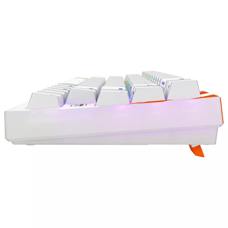 Teclado gaming mecânico Cherry K5 Pro TMR Compact — 65% QWERTY USB com fios, RGB, interruptor magnético, laranja/branco