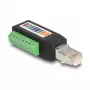 Adaptador DeLOCK RJ45 macho Cat.5e para barra de terminais 90° angular