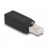 Adaptador DeLOCK RJ45 macho Cat.5e para barra de terminais 90° angular